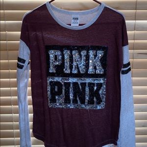 PINK long sleeve tee